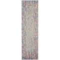 Palacedesigns 2 x 6 ft. Ivory Abstract Striations Runner Rug PA2627695